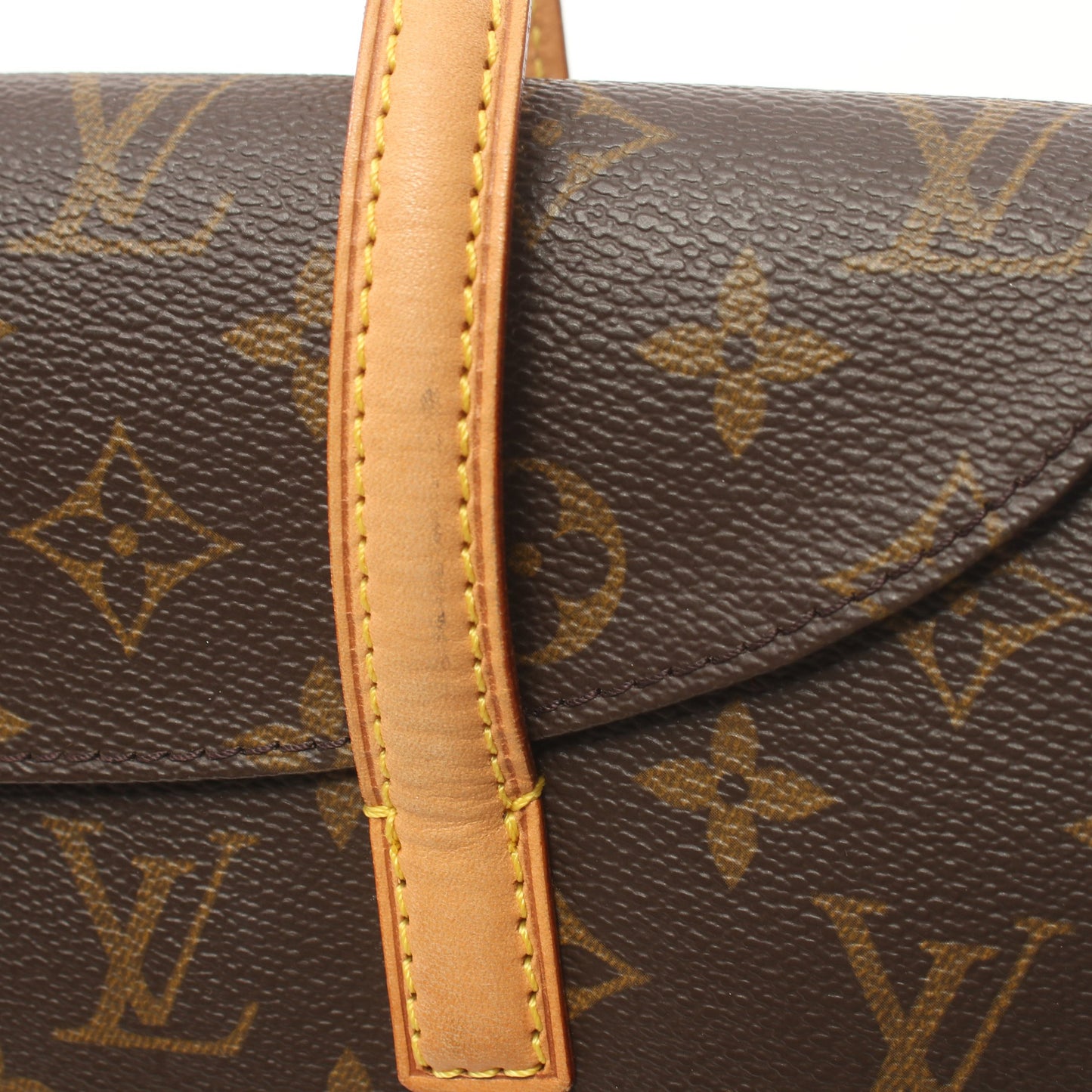 ソナチネ モノグラム ハンドバッグ PVC レザー ブラウン ルイヴィトン バッグ LOUIS VUITTON