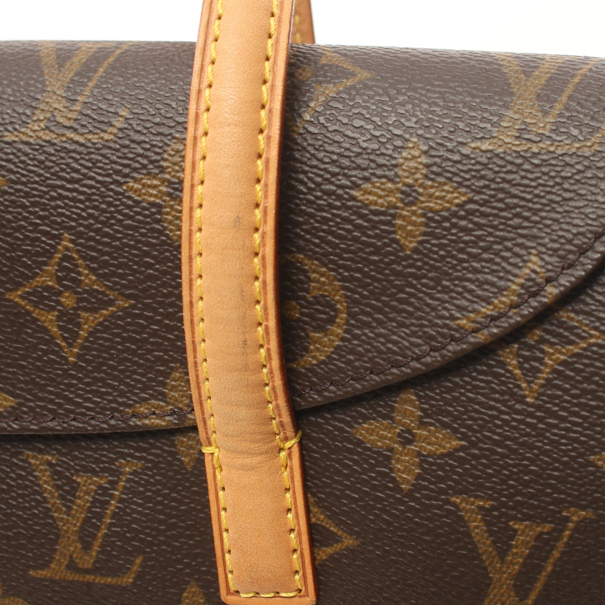 ソナチネ モノグラム ハンドバッグ PVC レザー ブラウン ルイヴィトン バッグ LOUIS VUITTON