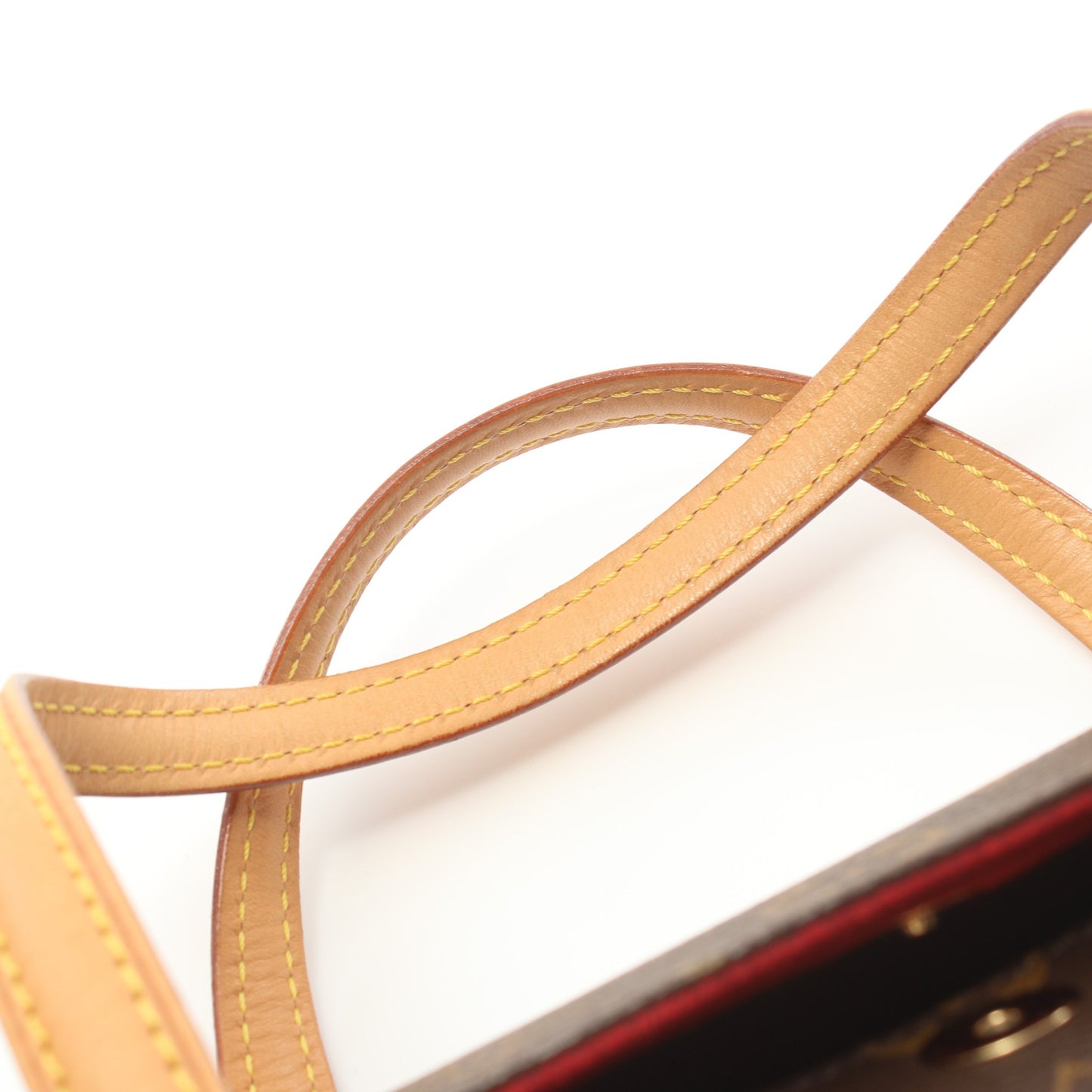 ソナチネ モノグラム ハンドバッグ PVC レザー ブラウン ルイヴィトン バッグ LOUIS VUITTON