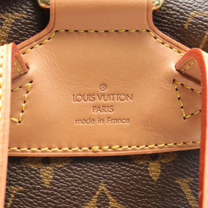 モンスリMM モノグラム バックパック リュックサック PVC レザー ブラウン ルイヴィトン バッグ LOUIS VUITTON