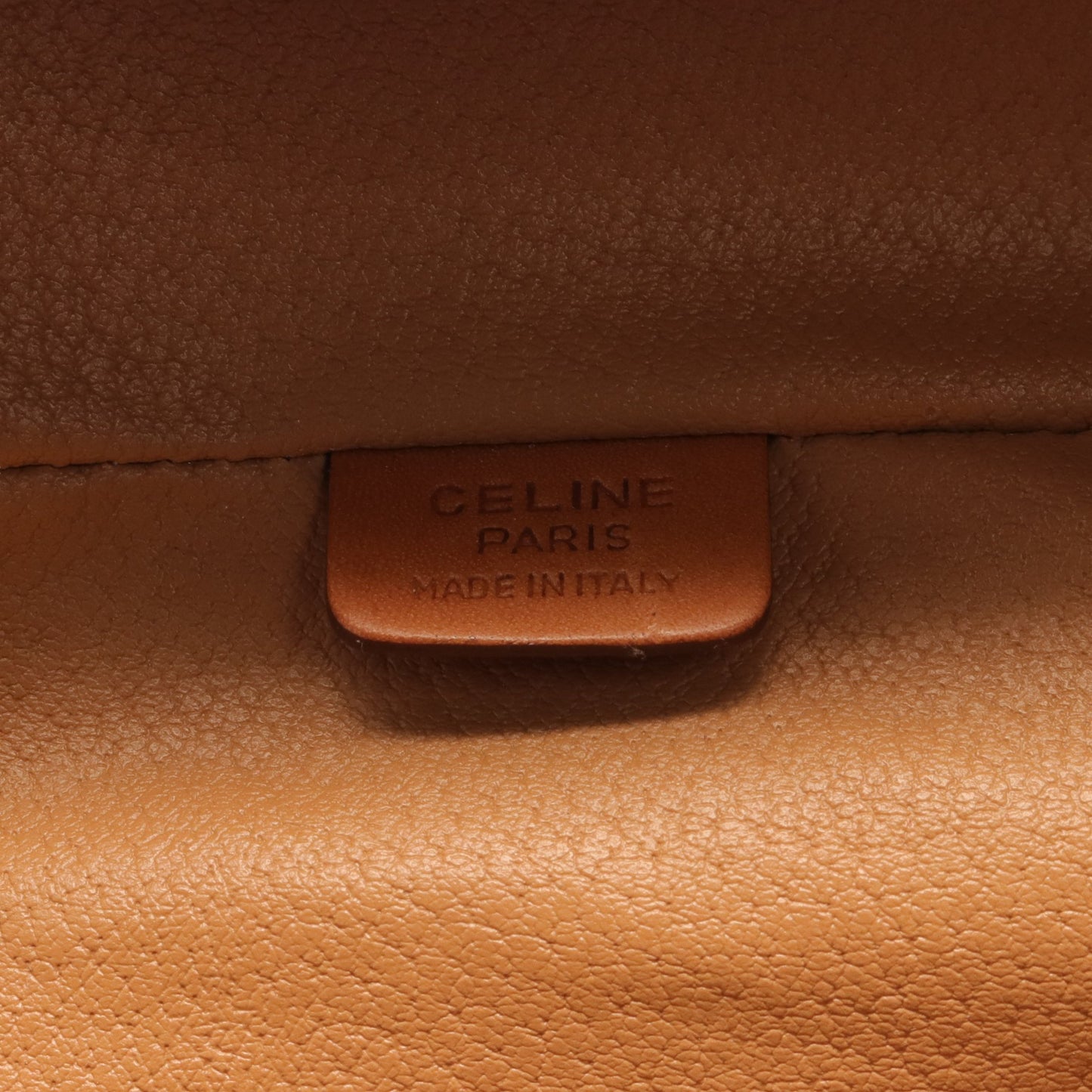 マカダム ハンドバッグ バニティバッグ PVC レザー ダークブラウン ブラウン セリーヌ バッグ CELINE