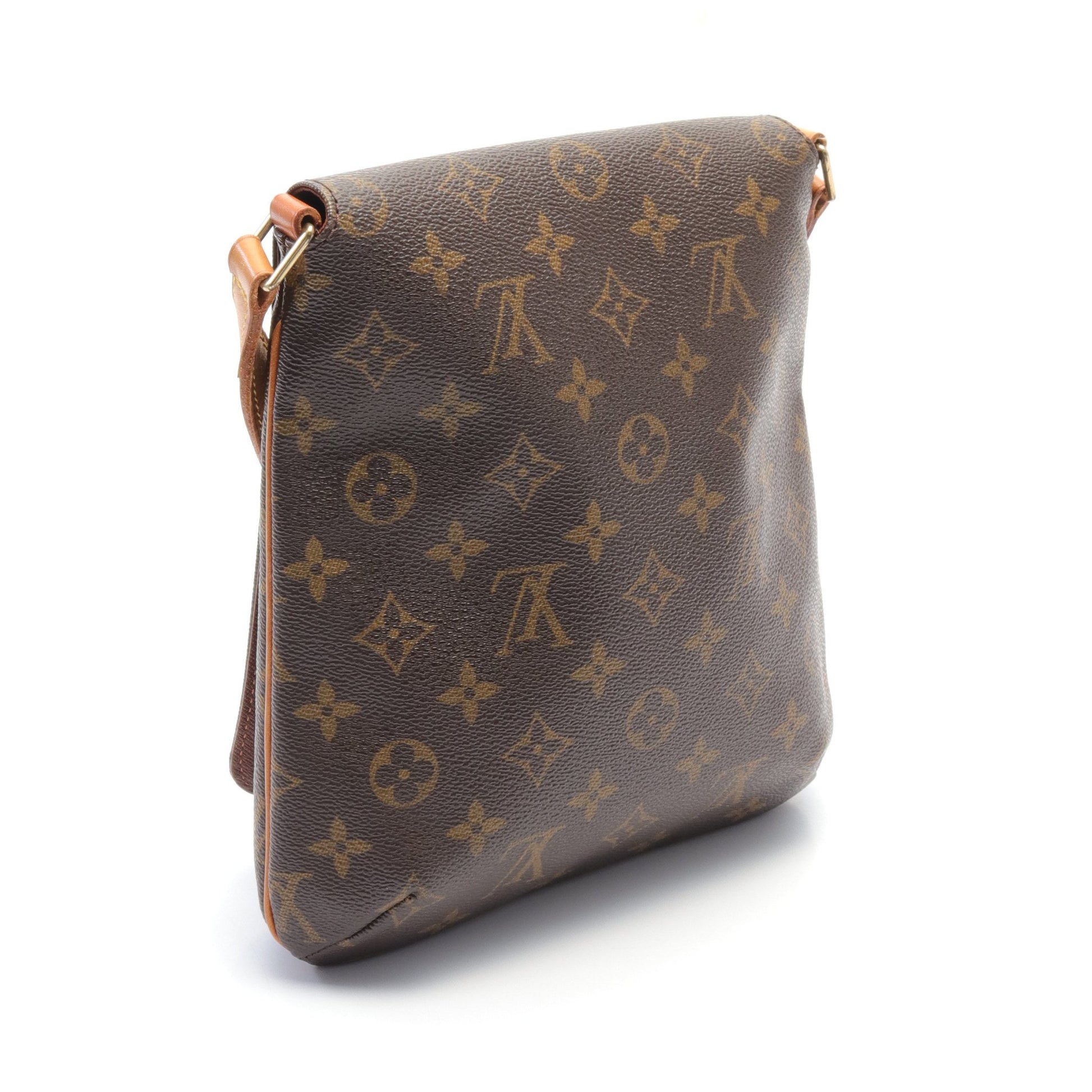 ミュゼットサルサ ショートストラップ モノグラム ショルダーバッグ PVC レザー ブラウン ルイヴィトン バッグ LOUIS VUITTON