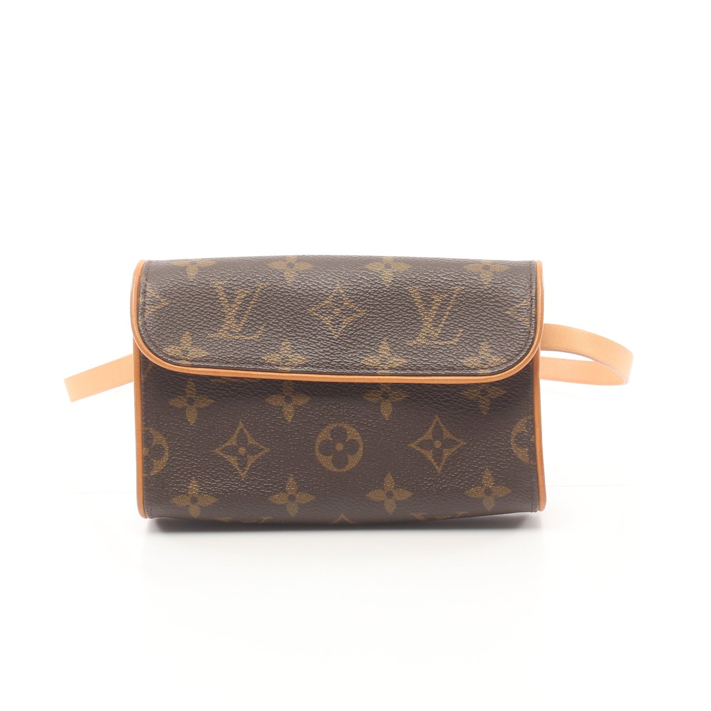 ポシェットフロランティーヌ モノグラム ボディバッグ ウエストバッグ PVC レザー ブラウン ルイヴィトン バッグ LOUIS VUITTON