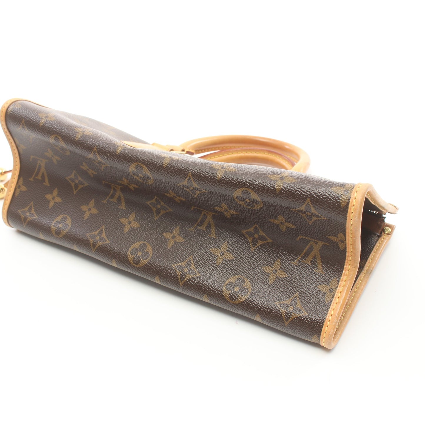 ポパンクール モノグラム ハンドバッグ PVC レザー ブラウン ルイヴィトン バッグ LOUIS VUITTON