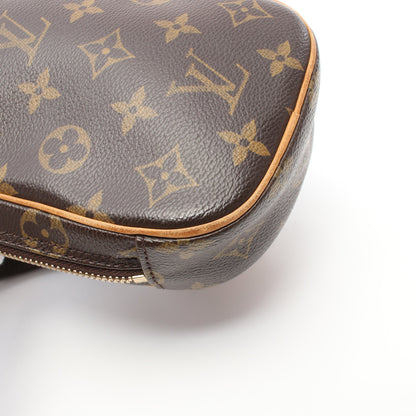 ポシェットガンジュ モノグラム ボディバッグ PVC レザー ブラウン ルイヴィトン バッグ LOUIS VUITTON