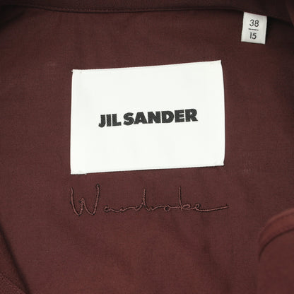 シャツ ウール ダークブラウン ジルサンダー トップス JIL SANDER