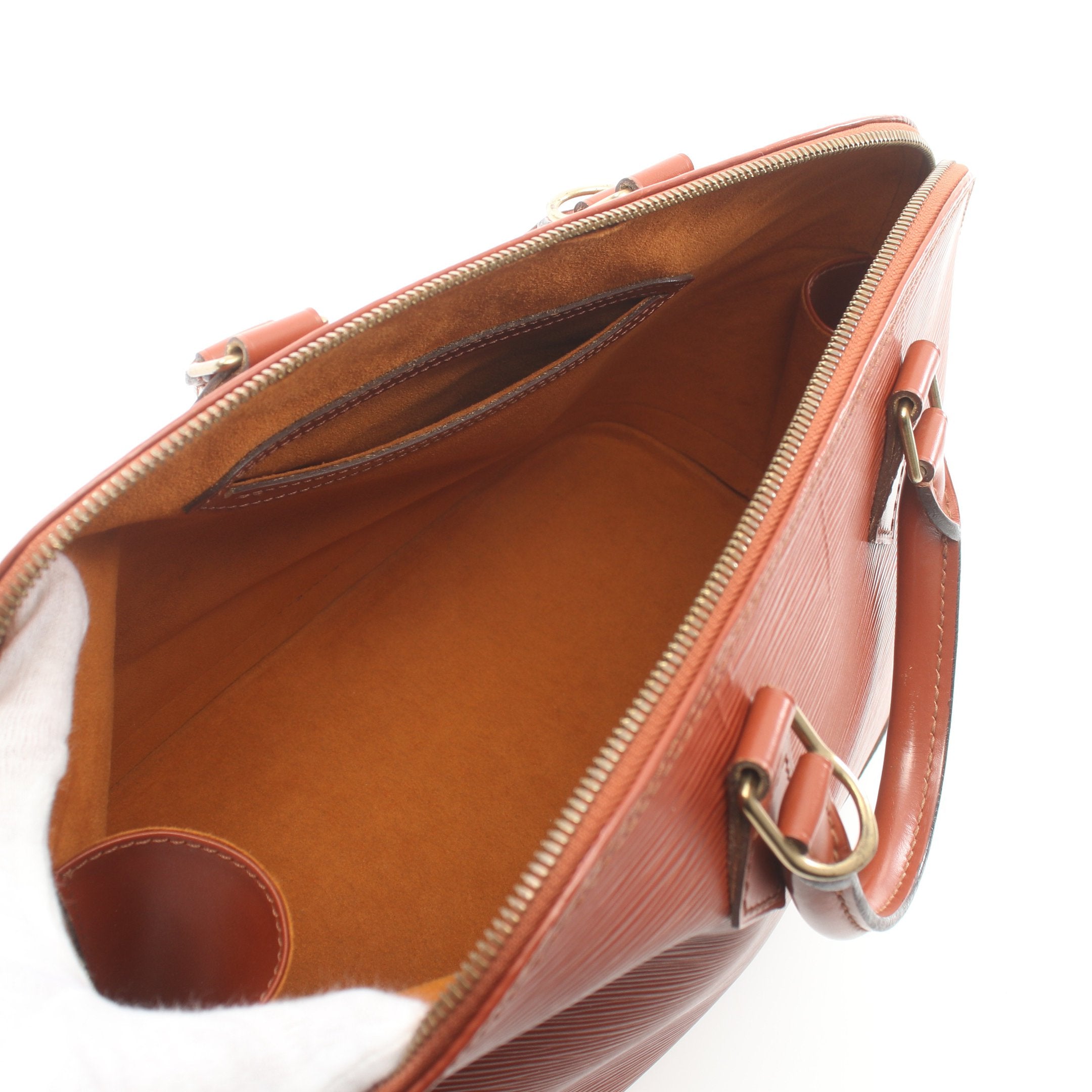 アルマ エピ ケニアブラウン ハンドバッグ レザー ブラウン ルイ