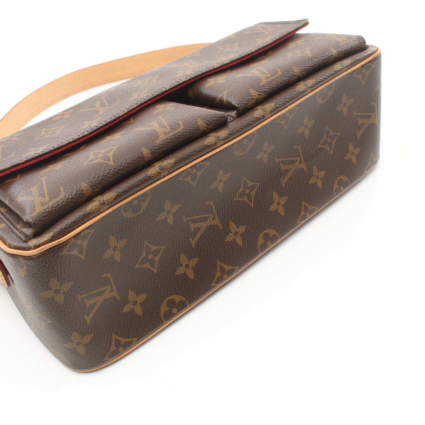 ヴィバシテMM モノグラム ショルダーバッグ PVC レザー ブラウン ルイヴィトン バッグ LOUIS VUITTON