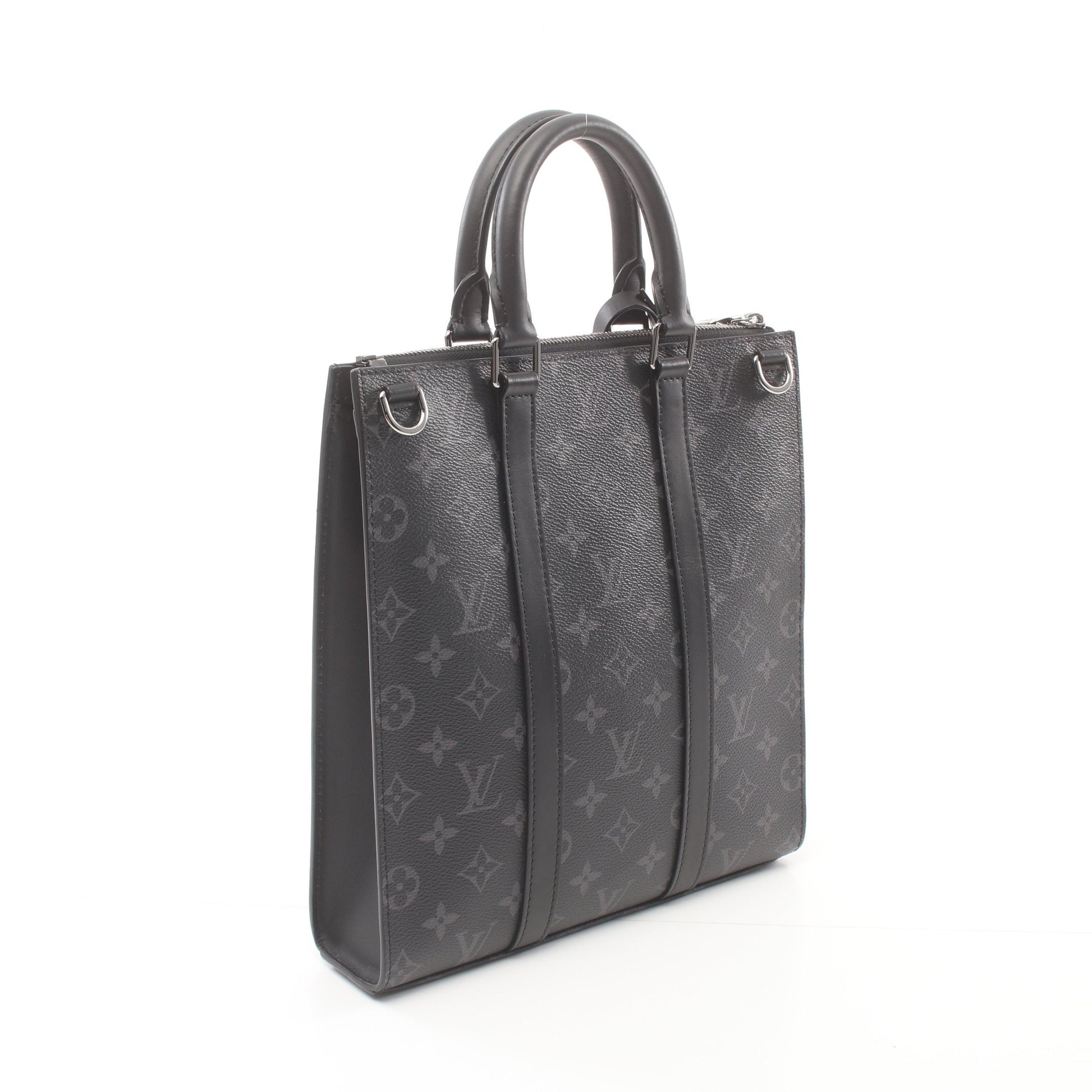 サックプラ クロス モノグラムエクリプス ハンドバッグ PVC レザー ブラック 2WAY ルイヴィトン バッグ LOUIS VUITTON