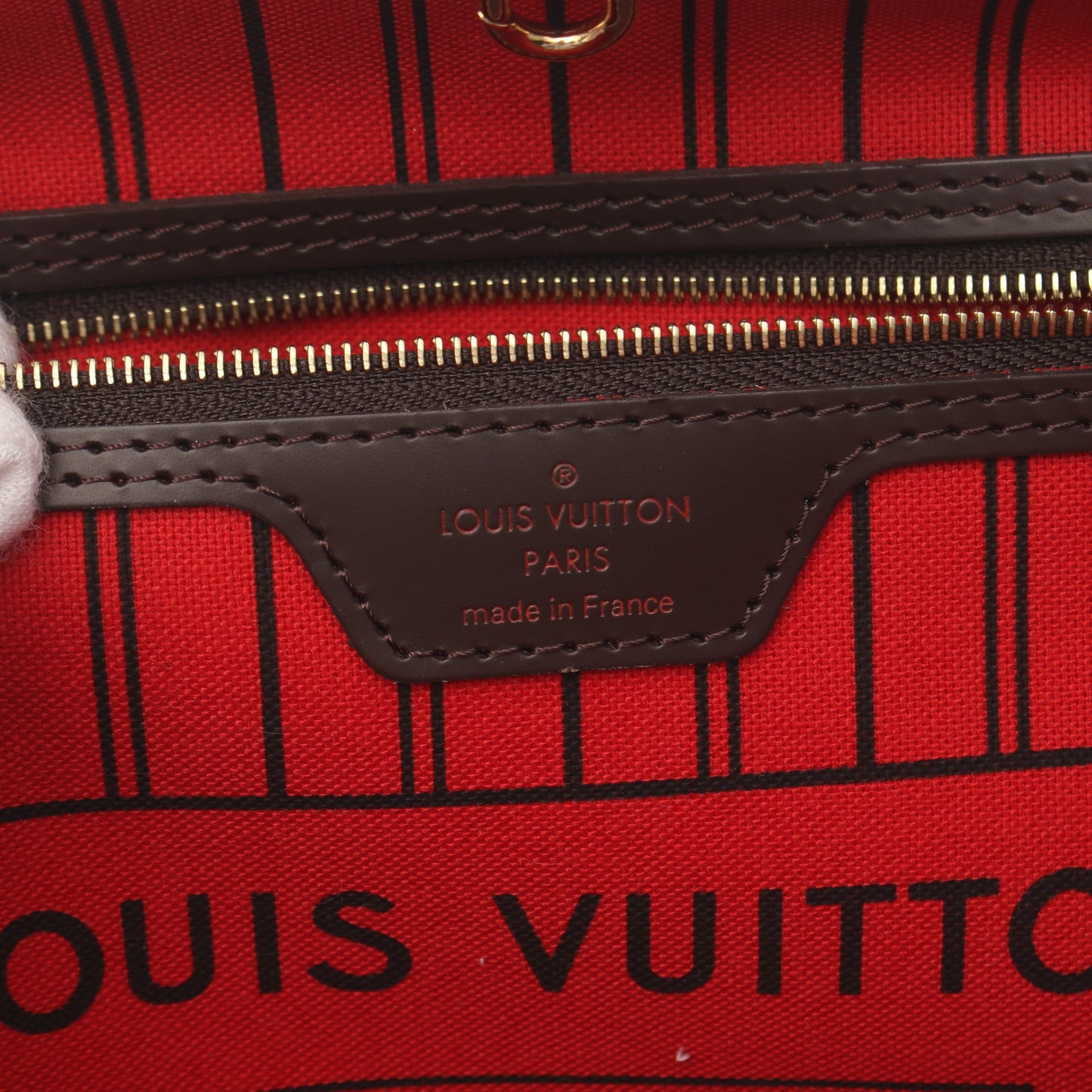 ネヴァーフルPM ダミエエベヌ ハンドバッグ トートバッグ PVC レザー ブラウン ルイヴィトン バッグ LOUIS VUITTON