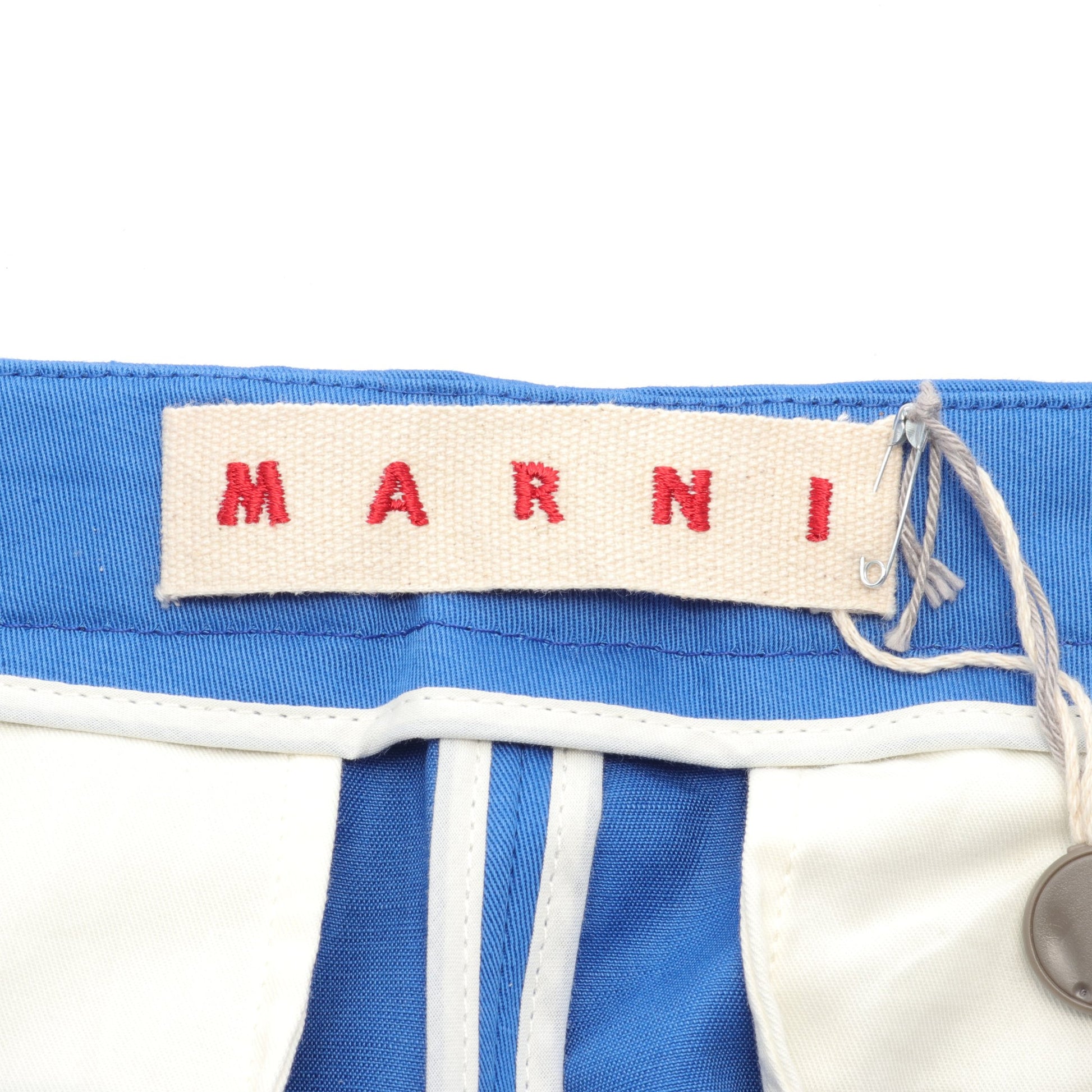 パンツ コットン リネン ブルー 2019SS マルニ ボトムス MARNI