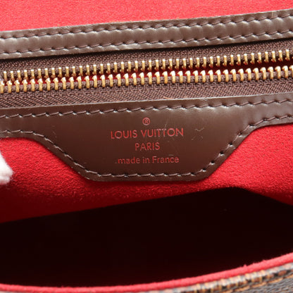 ベルガモMM ダミエエベヌ ハンドバッグ PVC レザー ブラウン ルイヴィトン バッグ LOUIS VUITTON