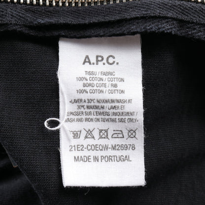 A.P.C. × Sacai Tシャツ クルーネック ロゴプリント コットン ブラック サイドジップ アーペーセー トップス A.P.C.