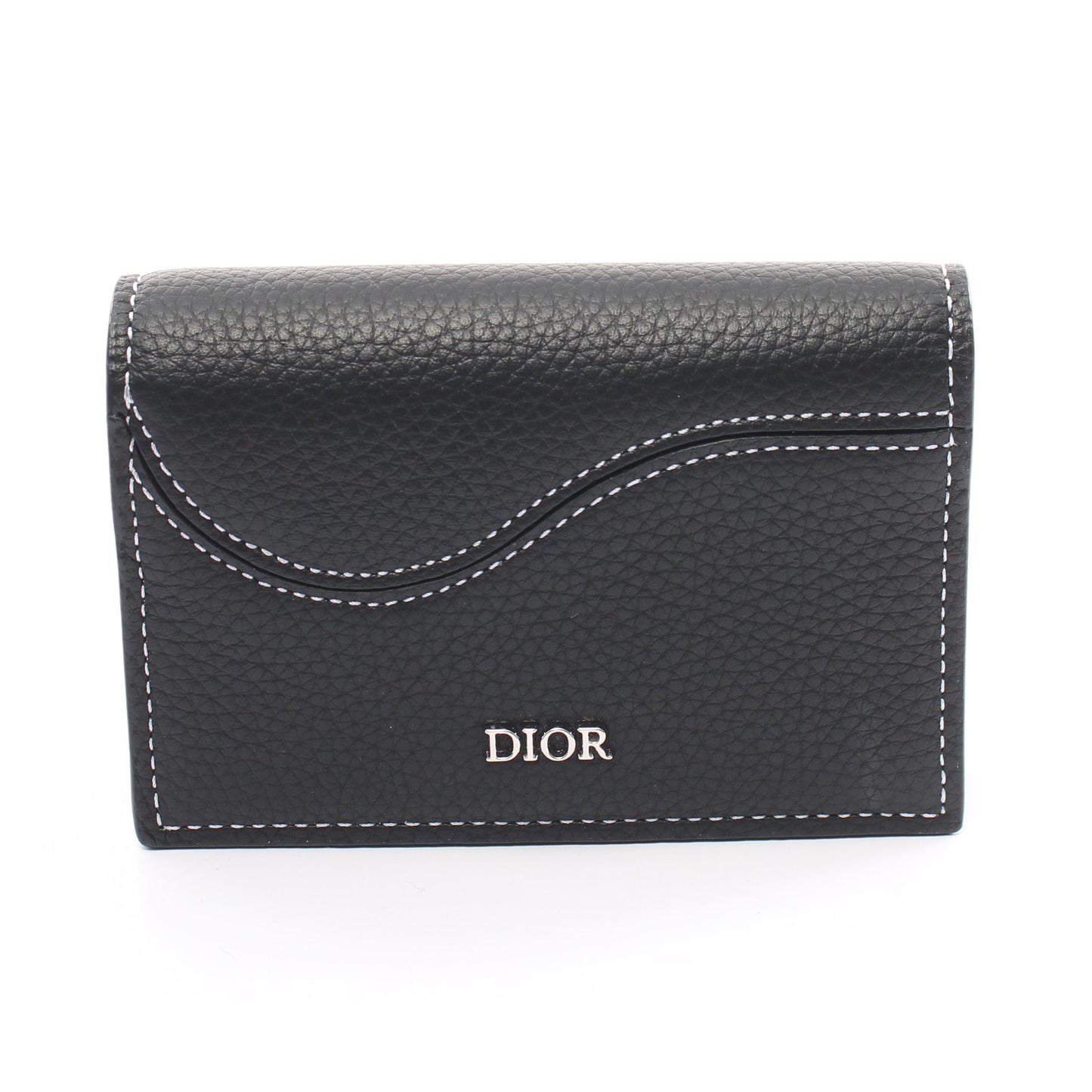 SADDLE ビジネスカードホルダー カードケース 名刺入れ レザー ブラック ディオール 財布・小物 DIOR