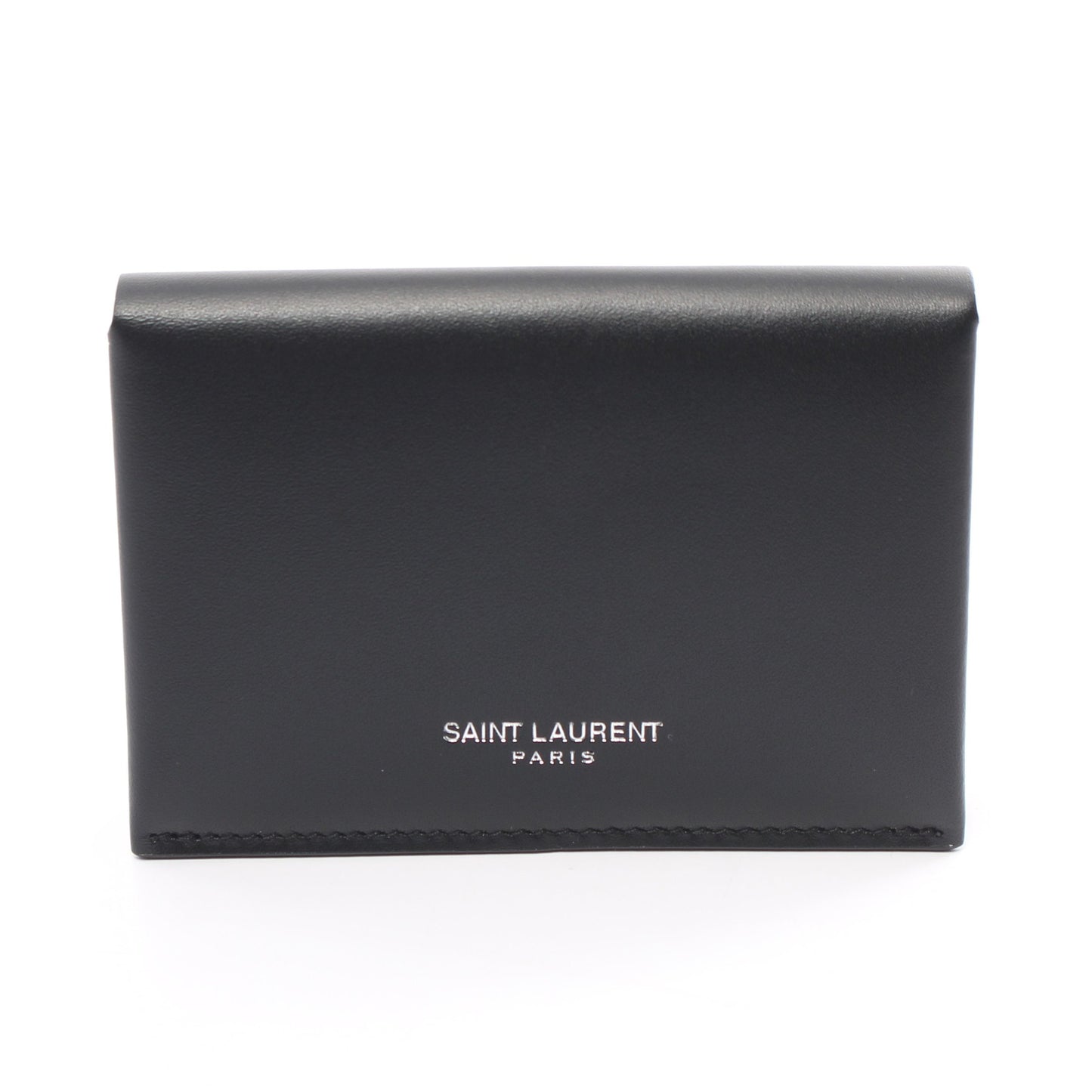 名刺入れ カードケース ロゴ レザー ブラック サンローランパリ 財布・小物 SAINT LAURENT PARIS