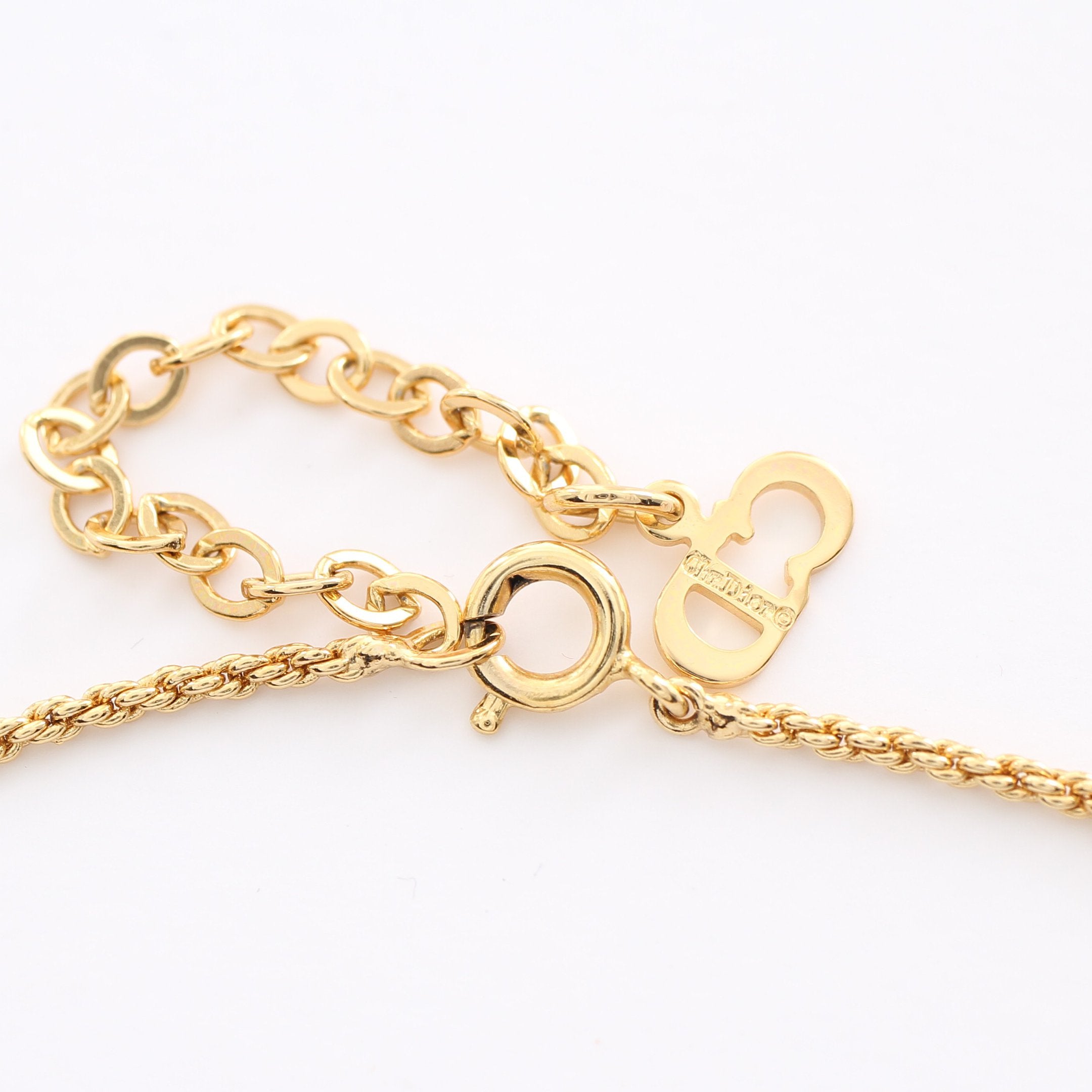 ネックレス GP フェイクパール ラインストーン ゴールド オフ