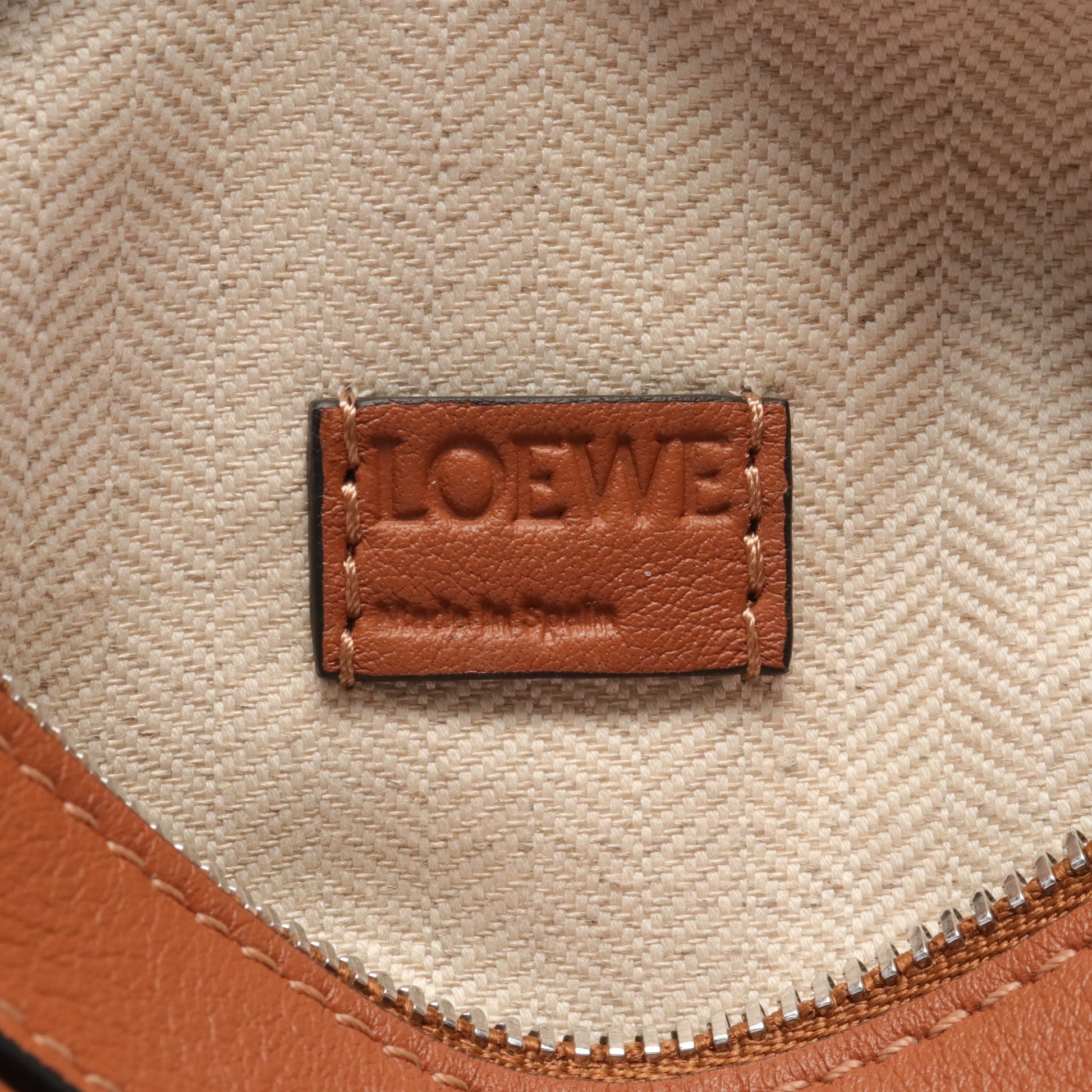 パズルバッグ ミニ ハンドバッグ レザー ライトブラウン 2WAY ロエベ バッグ LOEWE