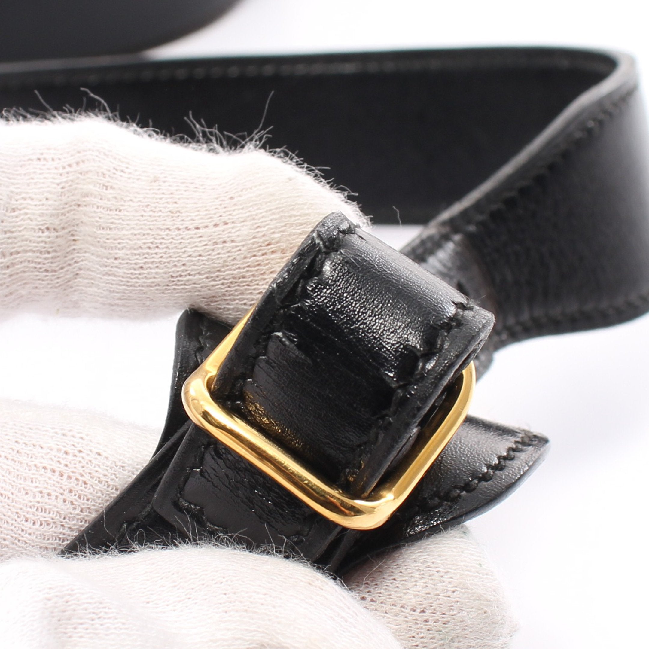 バルド ゴルフ ショルダーバッグ ボックスカーフ ブラック ゴールド