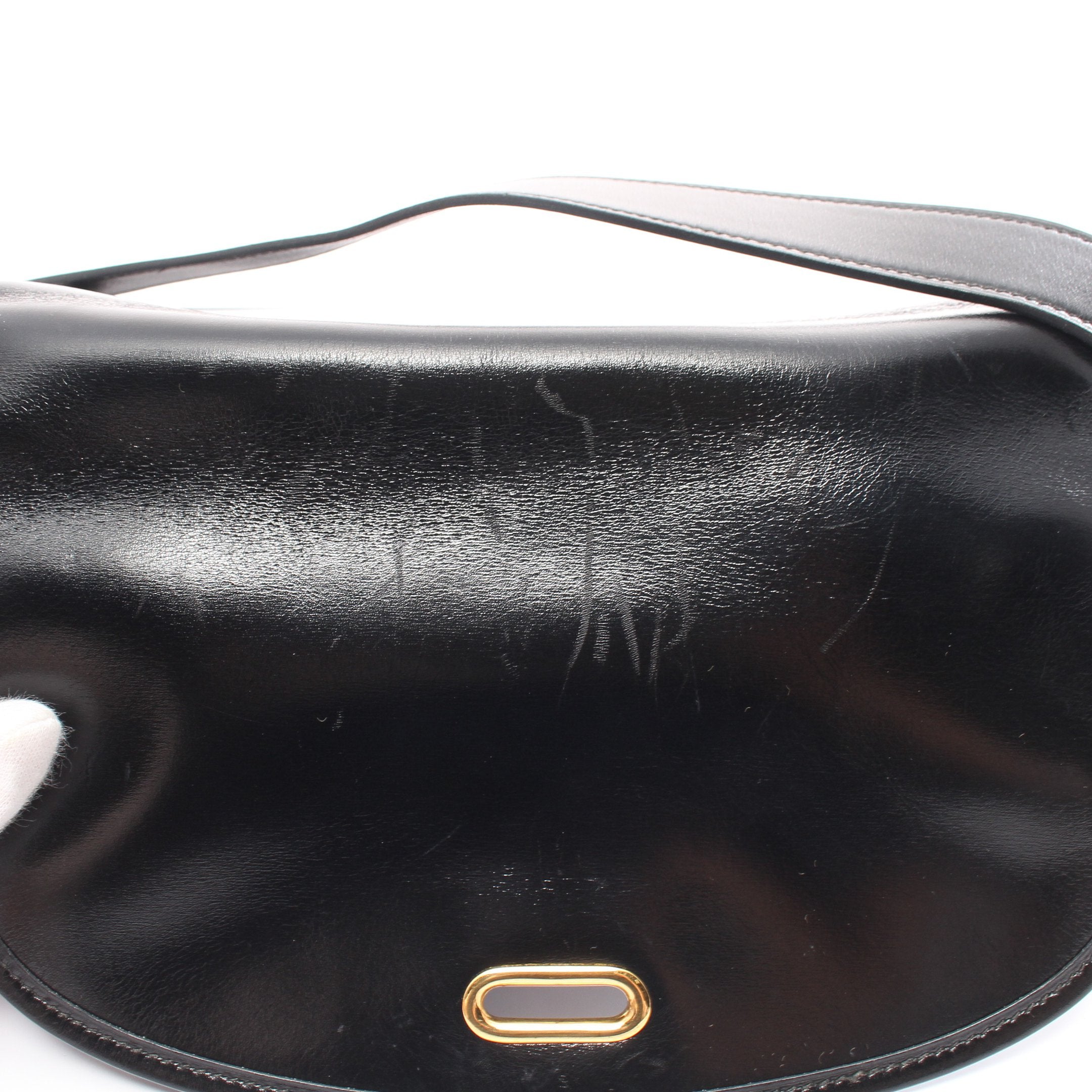 バルド ゴルフ ショルダーバッグ ボックスカーフ ブラック ゴールド