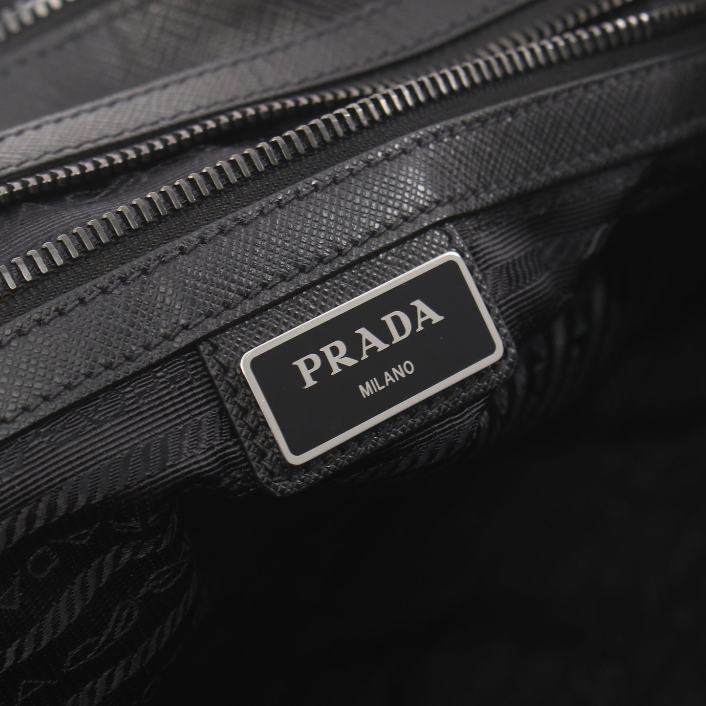 TESSUTO SAFFIAN ハンドバッグ トートバッグ ナイロン サフィアーノレザー ブラック 2WAY プラダ バッグ PRADA