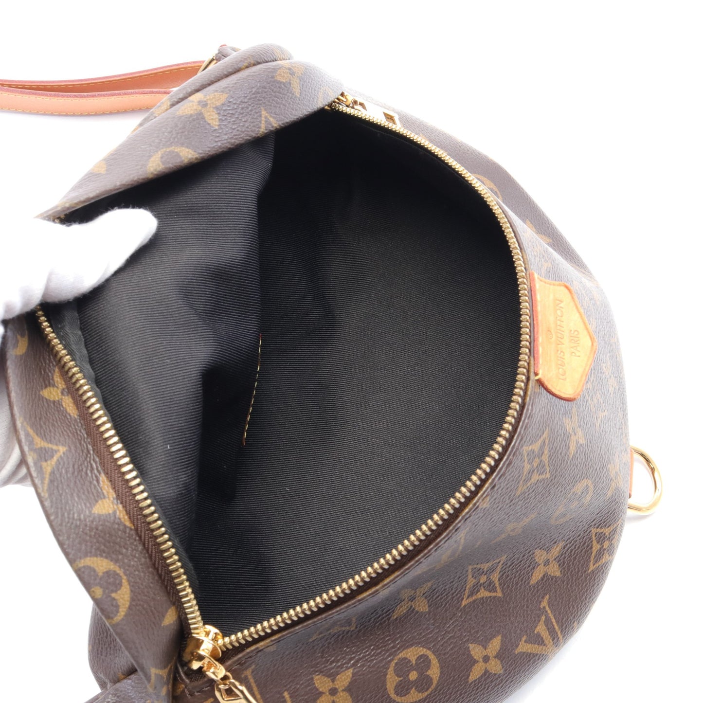 バムバッグ モノグラム ボディバッグ ウエストバッグ PVC レザー ブラウン ルイヴィトン バッグ LOUIS VUITTON