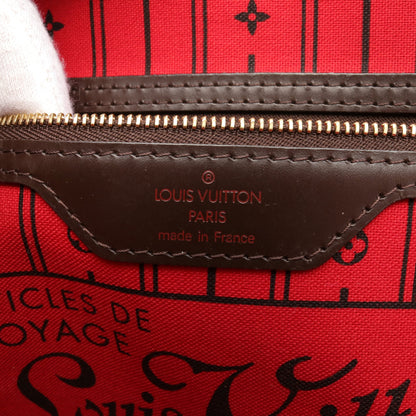 ネヴァーフルPM ダミエエベヌ ハンドバッグ トートバッグ PVC レザー ブラウン ルイヴィトン バッグ LOUIS VUITTON