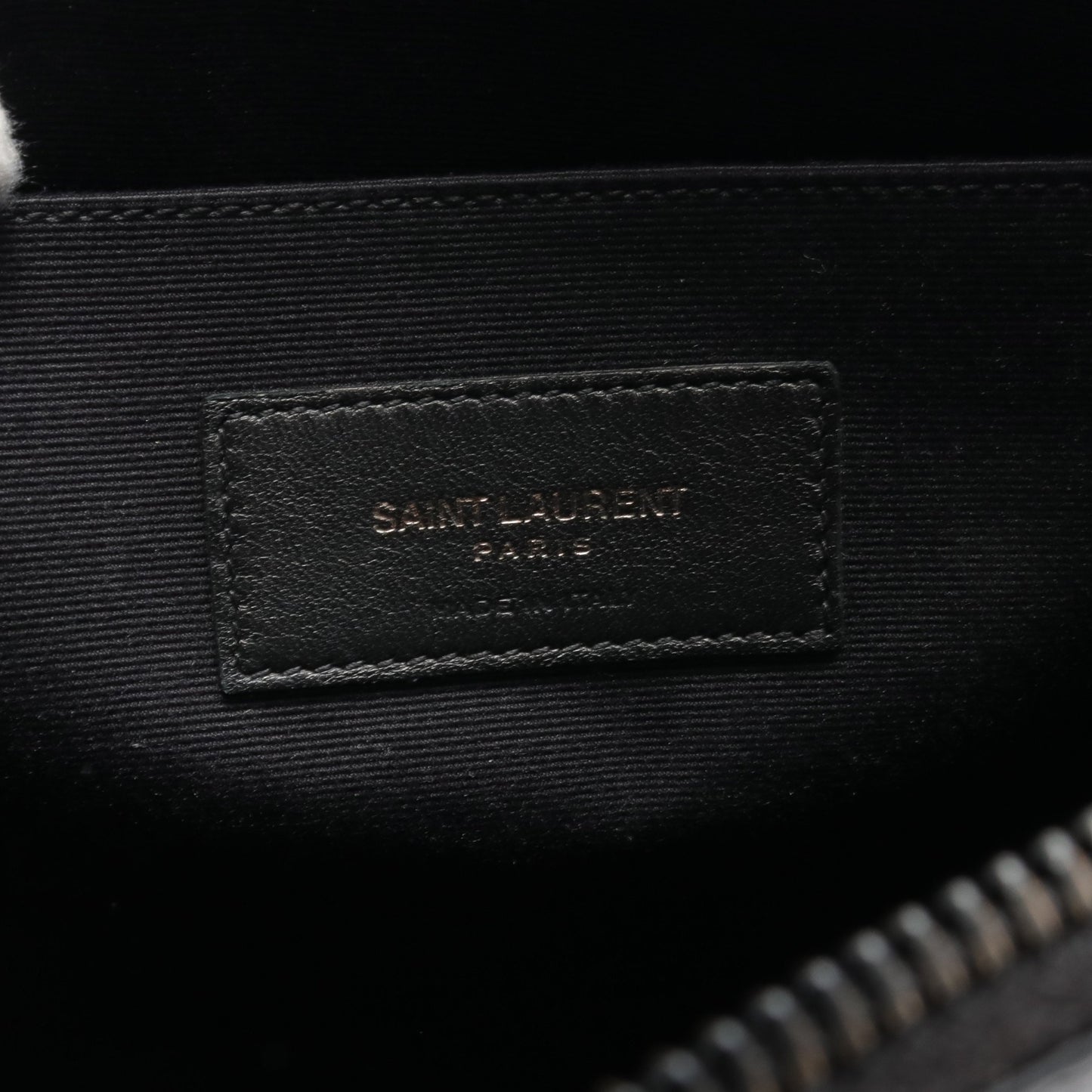 モノグラム クラッチバッグ レザー ブラック クロコ型押し サンローランパリ バッグ SAINT LAURENT PARIS