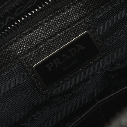 ショルダーバッグ キルティング ナイロン サフィアーノレザー ブラック プラダ バッグ PRADA