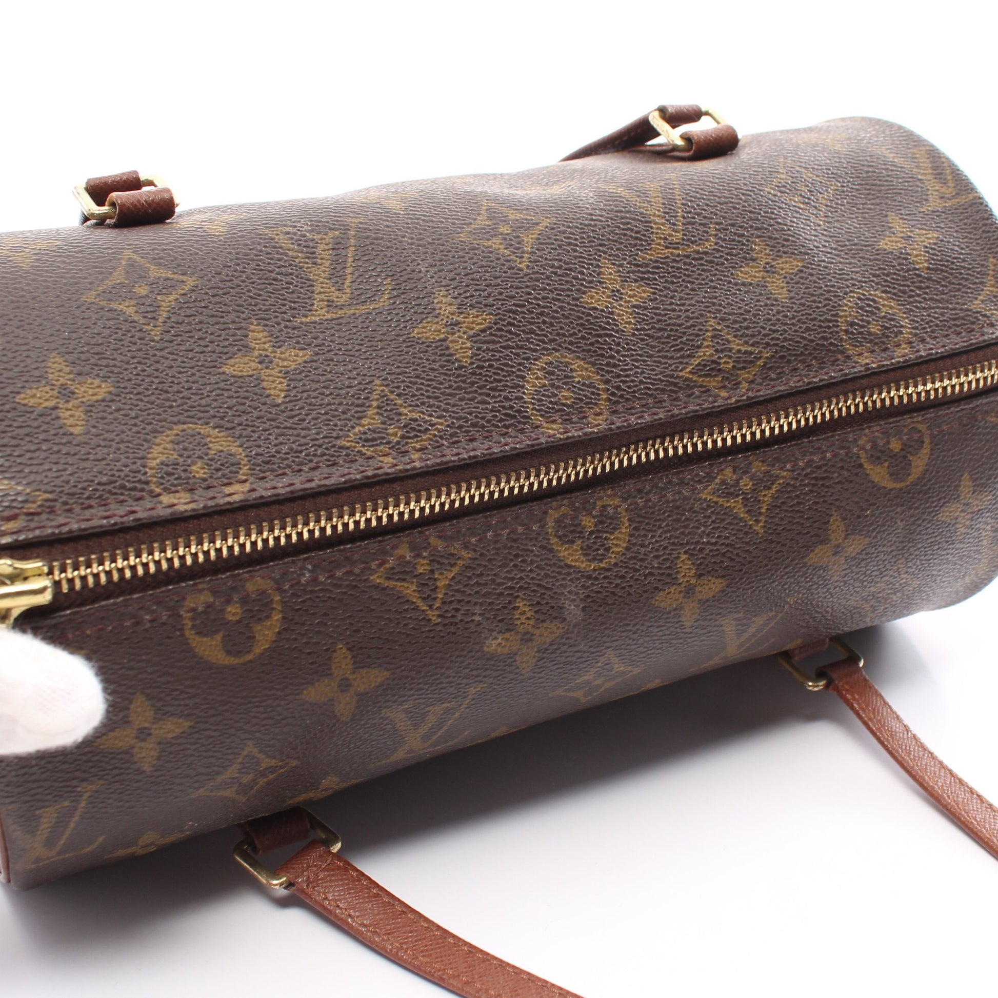 パピヨン26 モノグラム 旧型 ハンドバッグ PVC レザー ブラウン ルイヴィトン バッグ LOUIS VUITTON