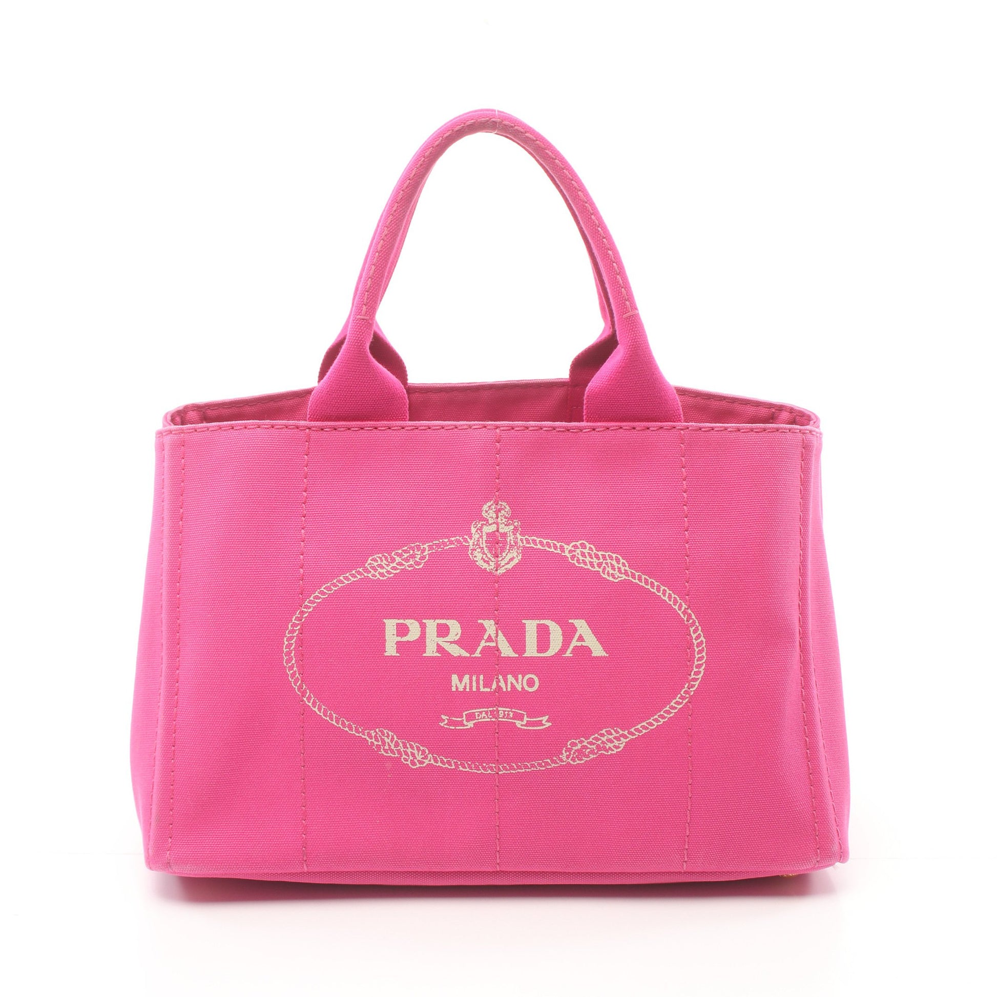 カナパ ハンドバッグ トートバッグ キャンバス ピンクパープル プラダ バッグ PRADA