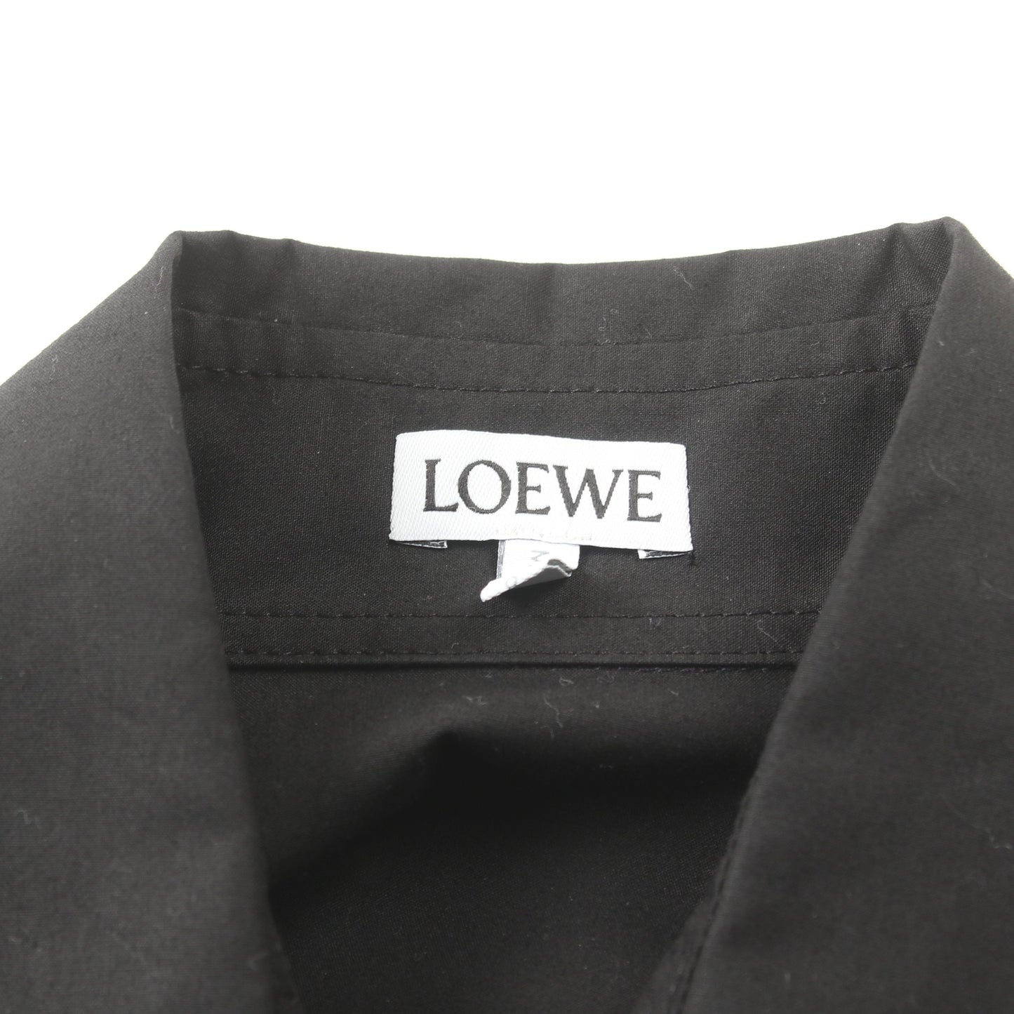 シャツ コットン ネイビー ブラック ロエベ トップス LOEWE