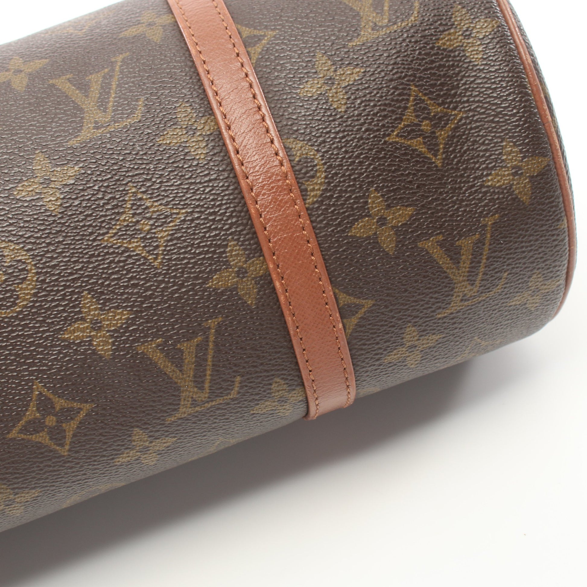 パピヨン30 モノグラム 旧型 ハンドバッグ PVC レザー ブラウン ルイヴィトン バッグ LOUIS VUITTON