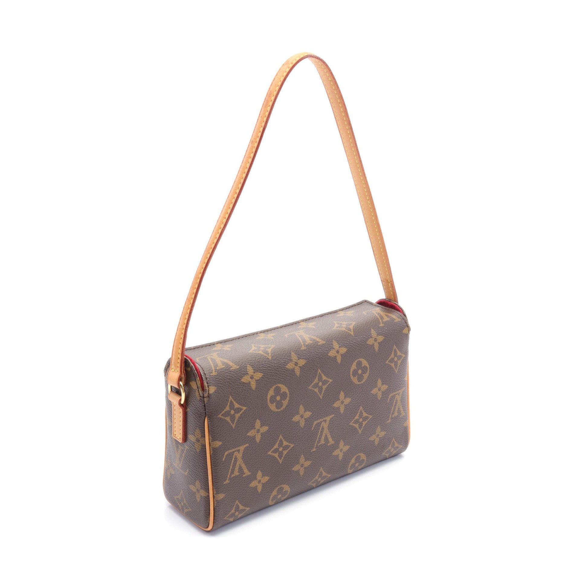 レシタル モノグラム ハンドバッグ PVC レザー ブラウン ルイヴィトン バッグ LOUIS VUITTON