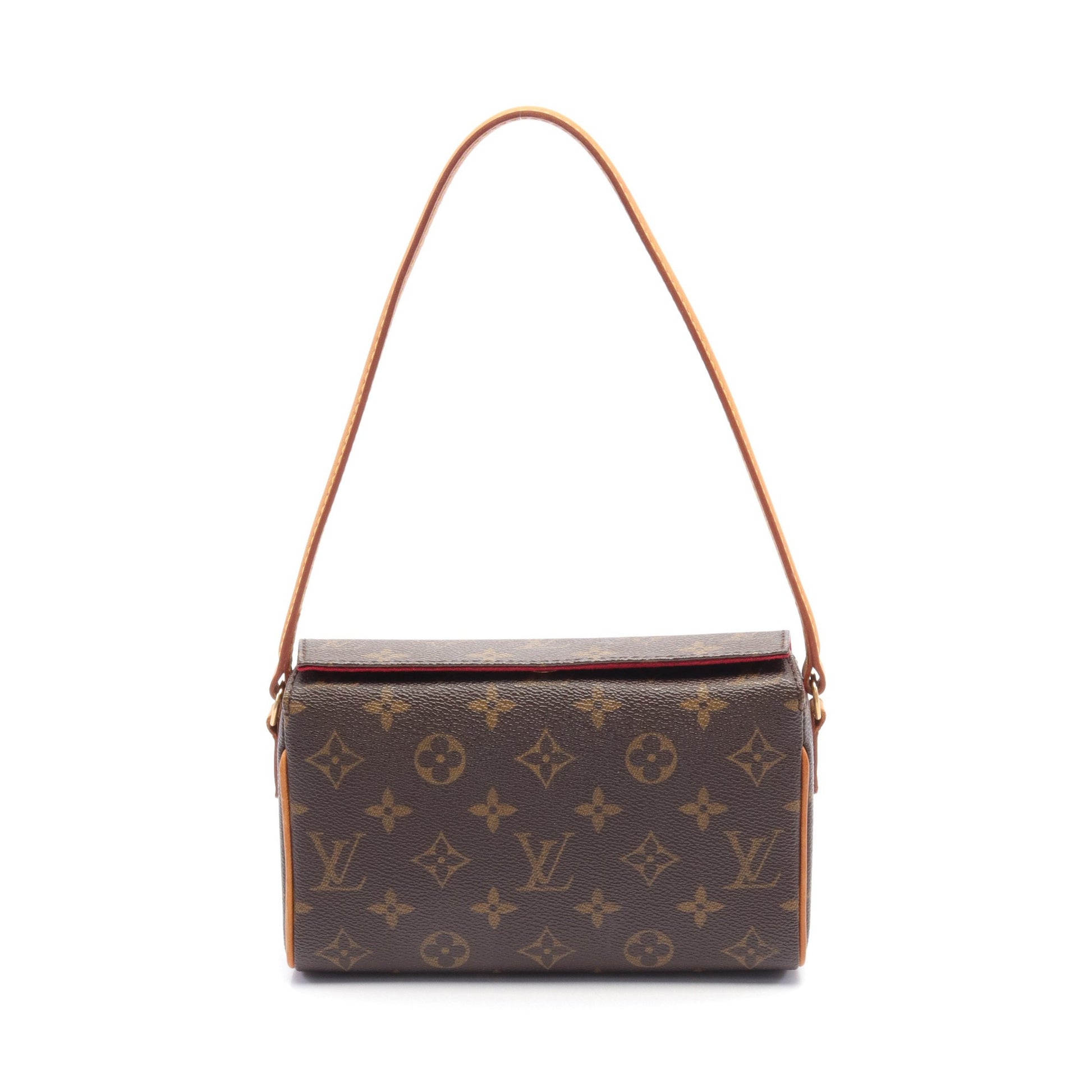 レシタル モノグラム ハンドバッグ PVC レザー ブラウン ルイヴィトン バッグ LOUIS VUITTON