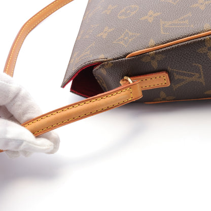 レシタル モノグラム ハンドバッグ PVC レザー ブラウン ルイヴィトン バッグ LOUIS VUITTON