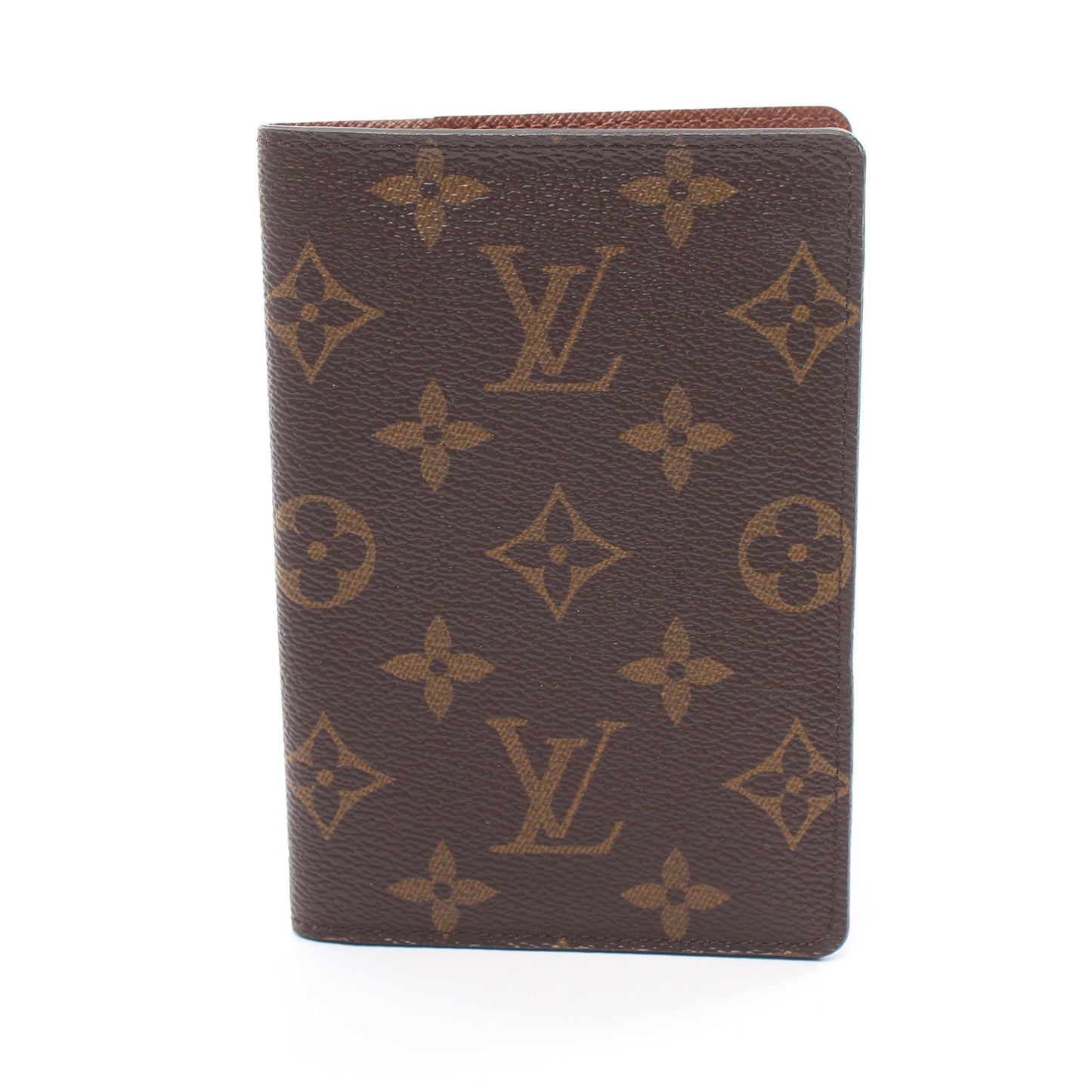 クーヴェルテュール パスポール モノグラム パスポートケース カードケース PVC ブラウン ルイヴィトン 財布・小物 LOUIS VUITTON