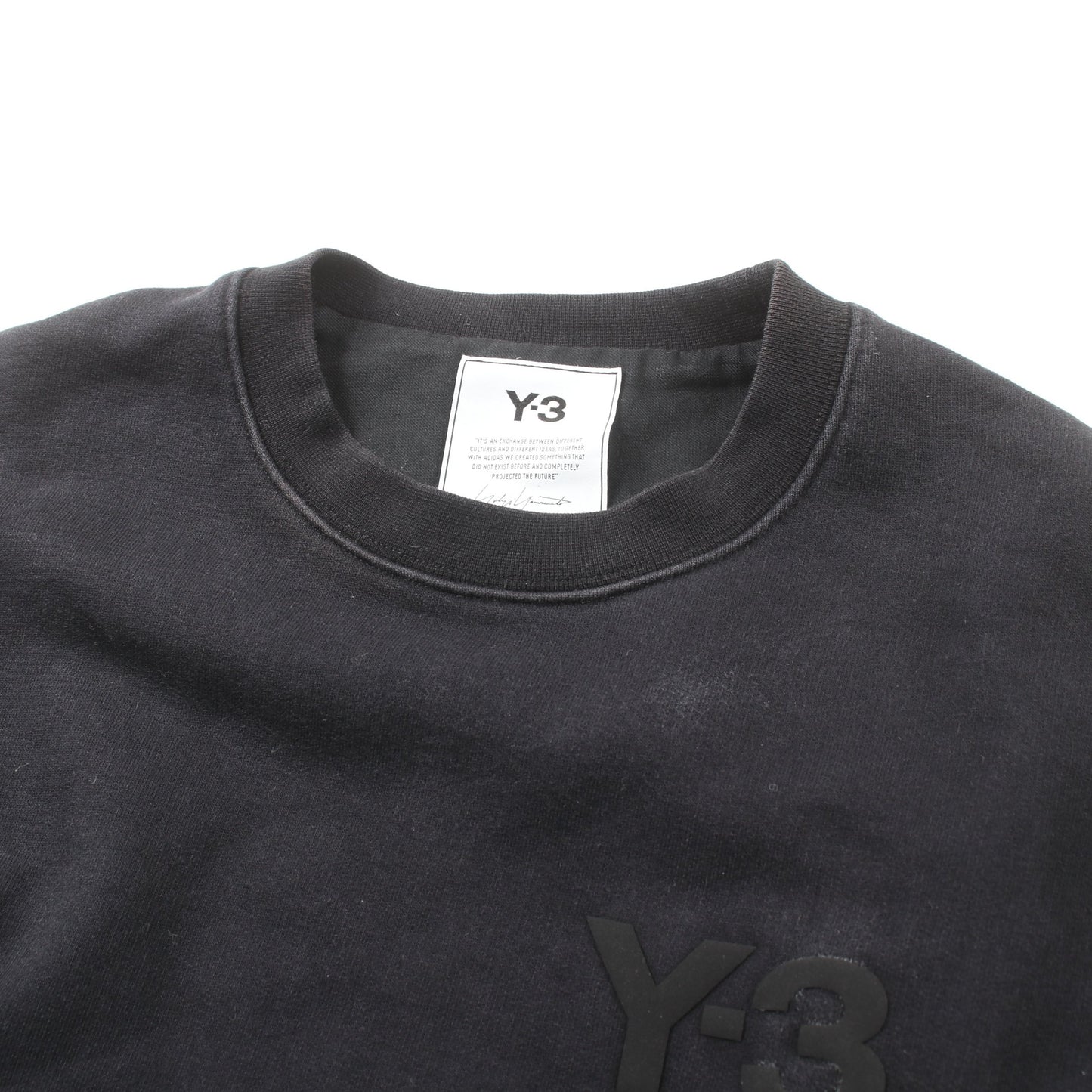 M CLASSIC CHEST LOGO CREW SWEATSHIRT スウェットシャツ クルーネック コットン ブラック ワイスリー トップス Y-3