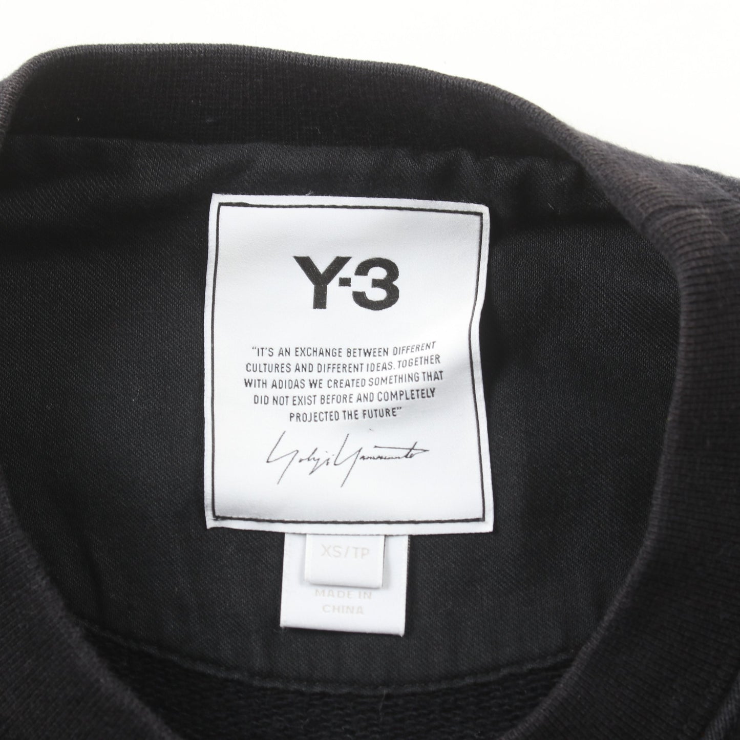 M CLASSIC CHEST LOGO CREW SWEATSHIRT スウェットシャツ クルーネック コットン ブラック ワイスリー トップス Y-3