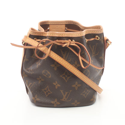 ナノ ノエ モノグラム ショルダーバッグ PVC レザー ブラウン ルイヴィトン バッグ LOUIS VUITTON