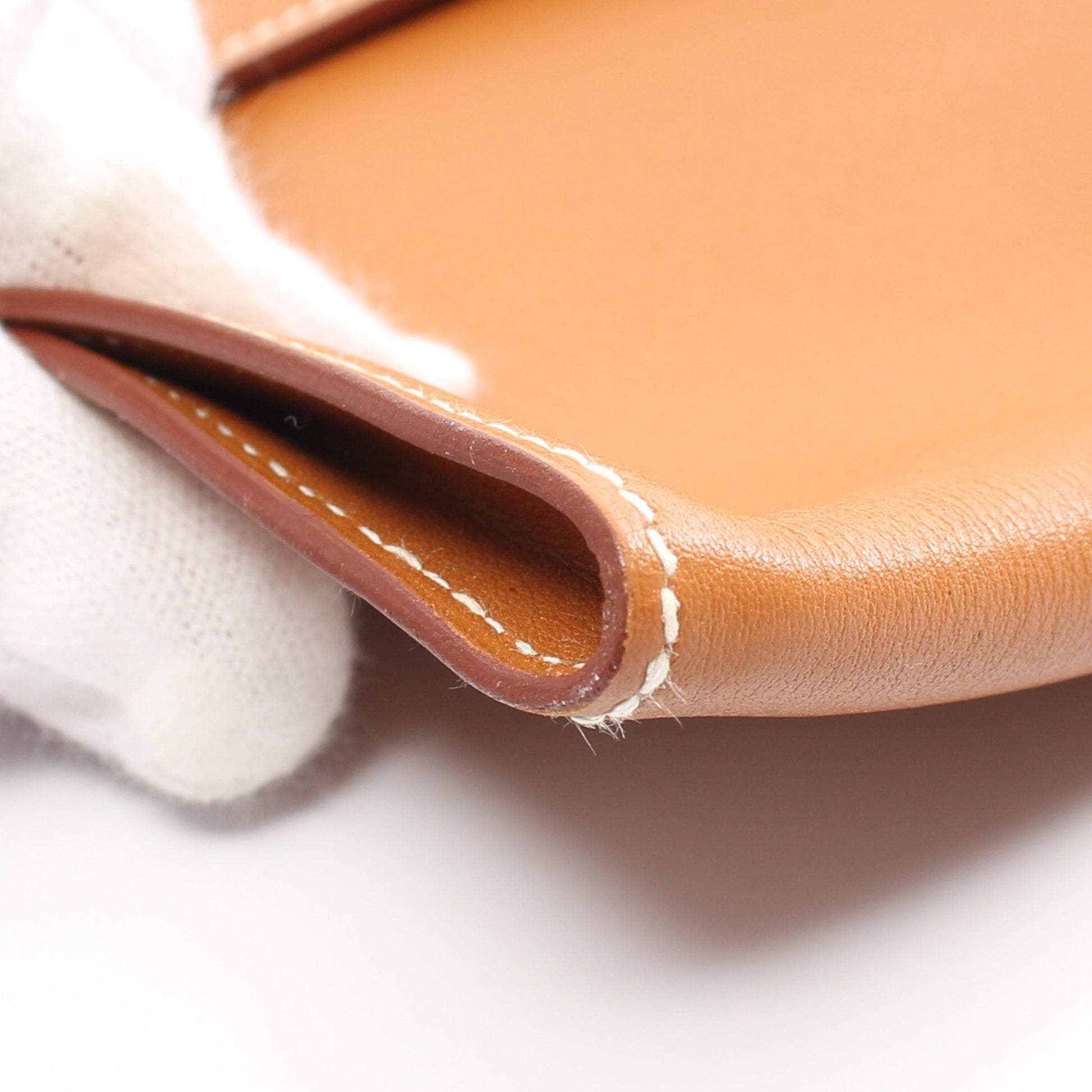 ポシェットリオ クラッチバッグ レザー ライトブラウン ゴールド金具 □A刻印 エルメス バッグ HERMES