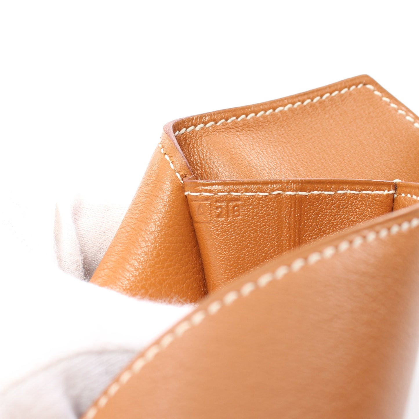 ポシェットリオ クラッチバッグ レザー ライトブラウン ゴールド金具 □A刻印 エルメス バッグ HERMES