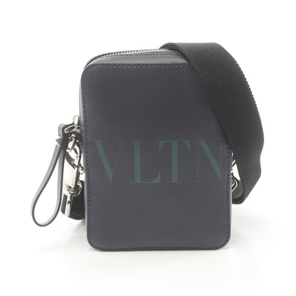 VLTN ショルダーバッグ レザー ダークネイビー グリーン ヴァレンティノガラヴァーニ バッグ VALENTINO GARAVANI