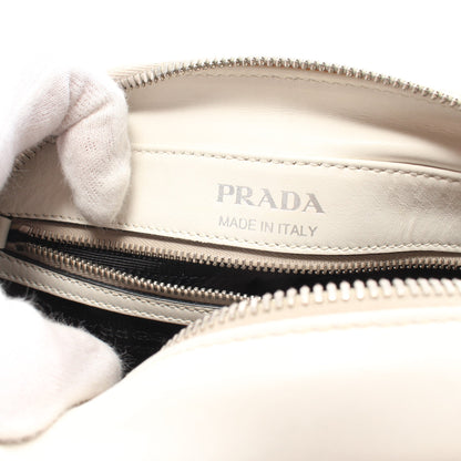 CITY CALF ショルダーバッグ ヤシの木 レザー ホワイト マルチカラー プラダ バッグ PRADA