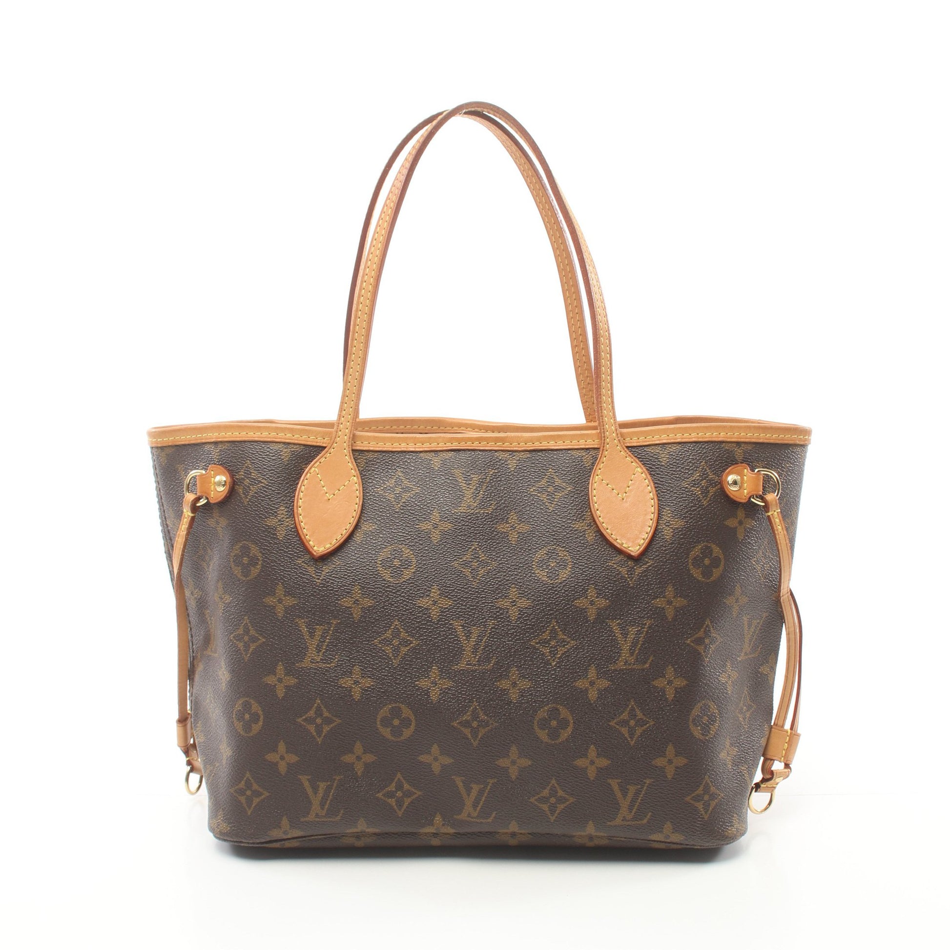 ネヴァーフルPM モノグラム ハンドバッグ トートバッグ PVC レザー ブラウン ルイヴィトン バッグ LOUIS VUITTON