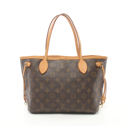 ネヴァーフルPM モノグラム ハンドバッグ トートバッグ PVC レザー ブラウン ルイヴィトン バッグ LOUIS VUITTON