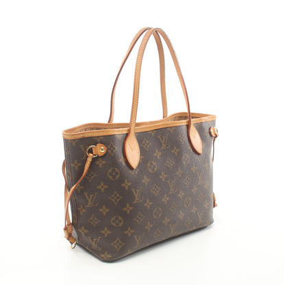 ネヴァーフルPM モノグラム ハンドバッグ トートバッグ PVC レザー ブラウン ルイヴィトン バッグ LOUIS VUITTON
