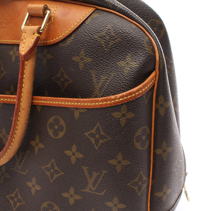 ドーヴィル ボーリングヴァニティ モノグラム ハンドバッグ PVC レザー ブラウン ルイヴィトン バッグ LOUIS VUITTON