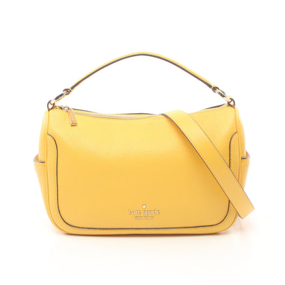 SMOOTH CROSSBODY ハンドバッグ レザー イエロー 2WAY ケイトスペード バッグ kate spade