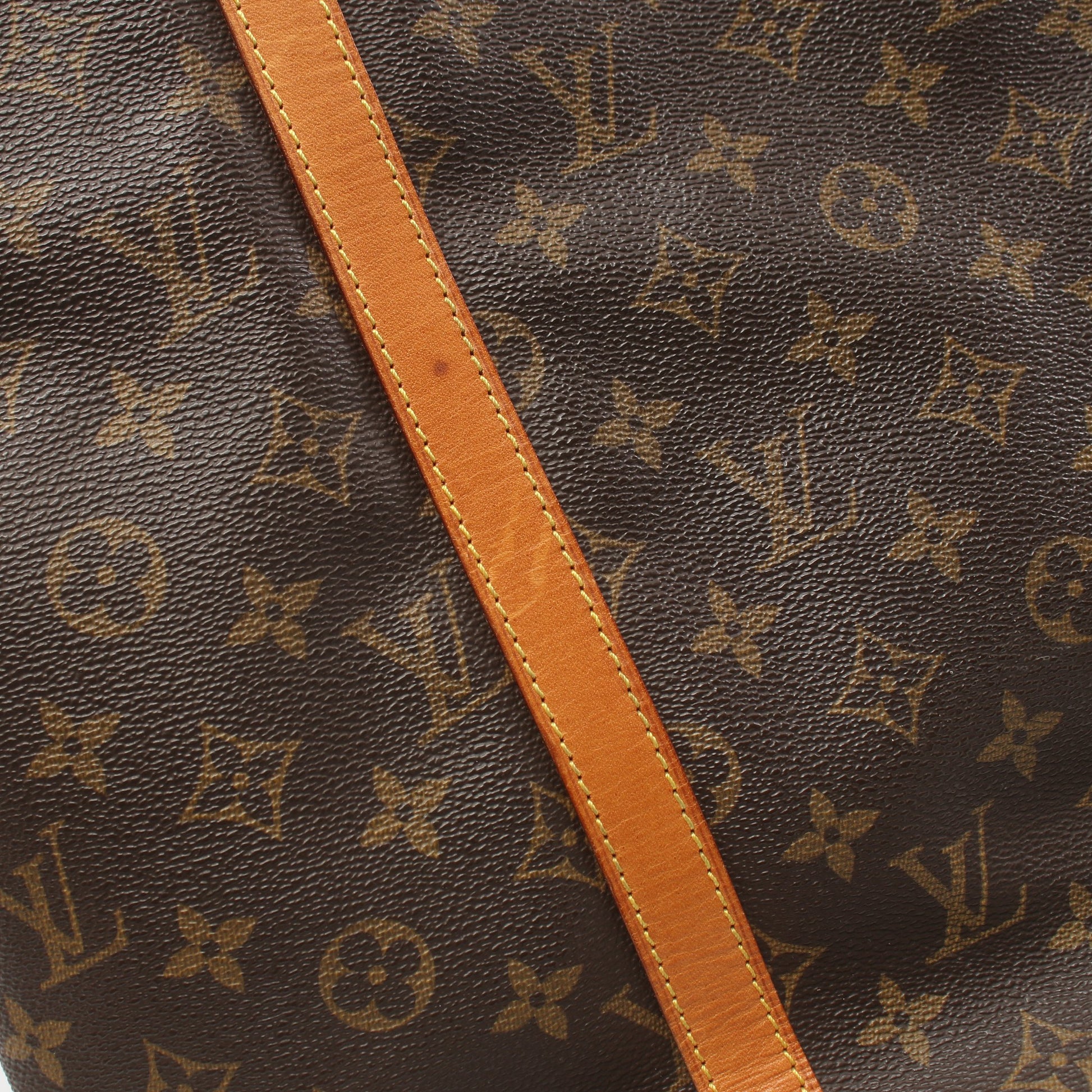 サックショッピング モノグラム ショルダーバッグ トートバッグ PVC レザー ブラウン ルイヴィトン バッグ LOUIS VUITTON