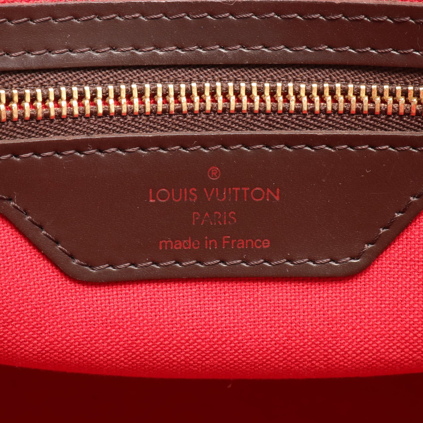 チェルシー ダミエエベヌ ショルダーバッグ トートバッグ PVC レザー ブラウン ルイヴィトン バッグ LOUIS VUITTON